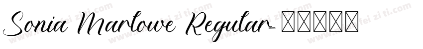 Sonia Marlowe Regular字体转换